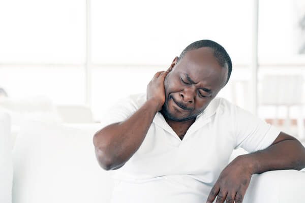 Man with neck pain